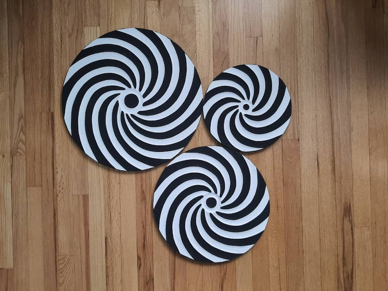 Imigongo African Wall Art (Sets of 3)